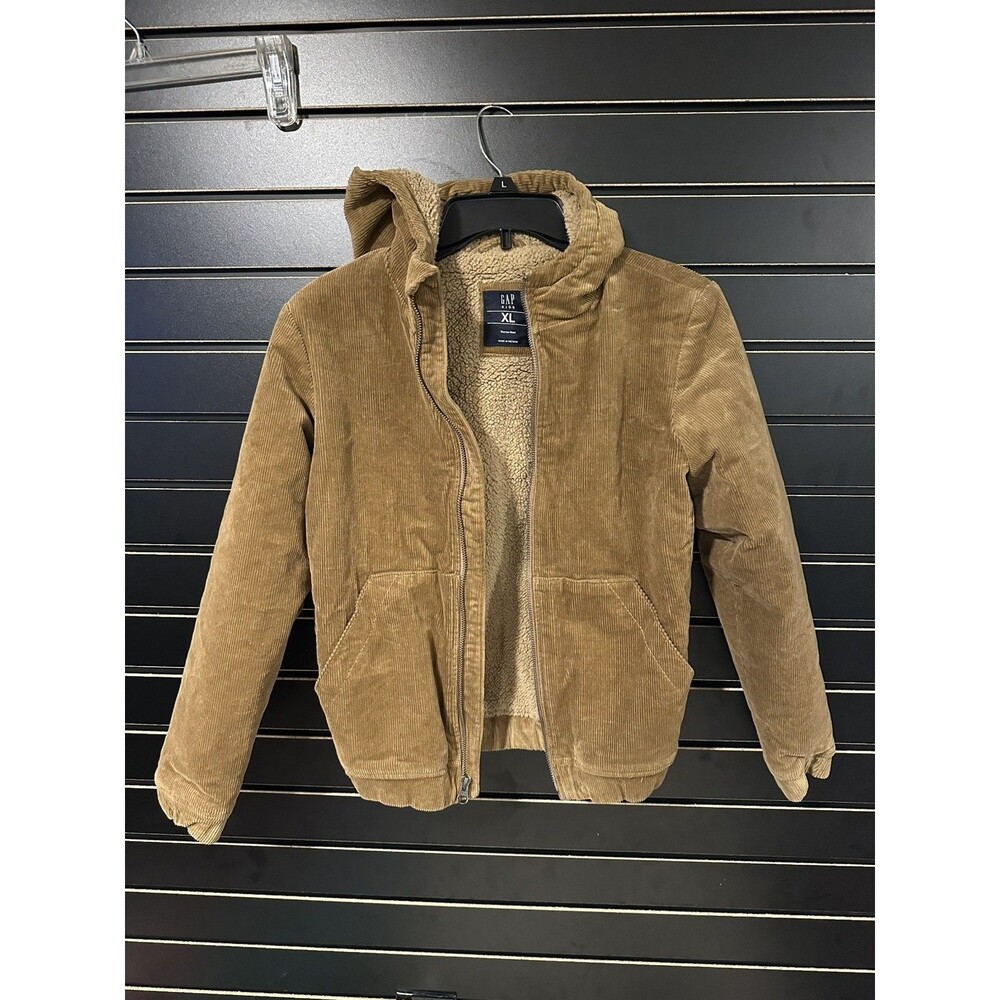 Gap Boys Sherpa Lined Corduroy Jacket Size XL 12